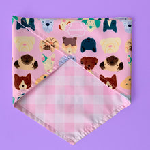 Cargar imagen en el visor de la galería, Pañoleta Perros y Gatos Rosa
